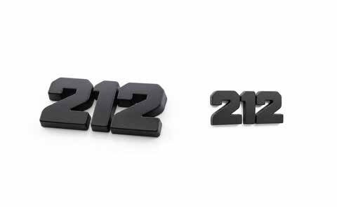 „212“ Logo Schwarz (2er-Set)