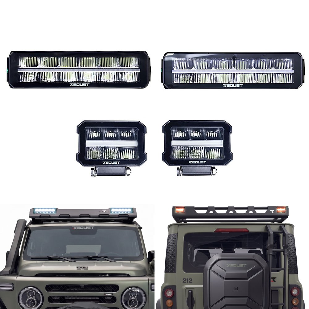 LED-Arbeitsscheinwerfer vorne + hinten